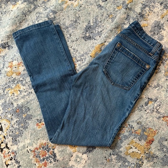 Karen Kane Straight Leg Blue Jeans Size 4 - Picture 1 of 5